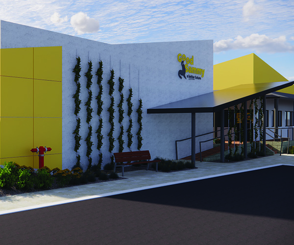 Image showing what the front of the building will look like