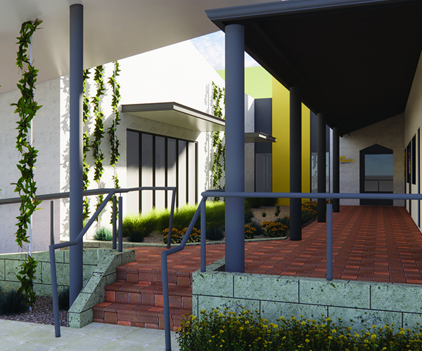 Image showing what the front of the building will look like